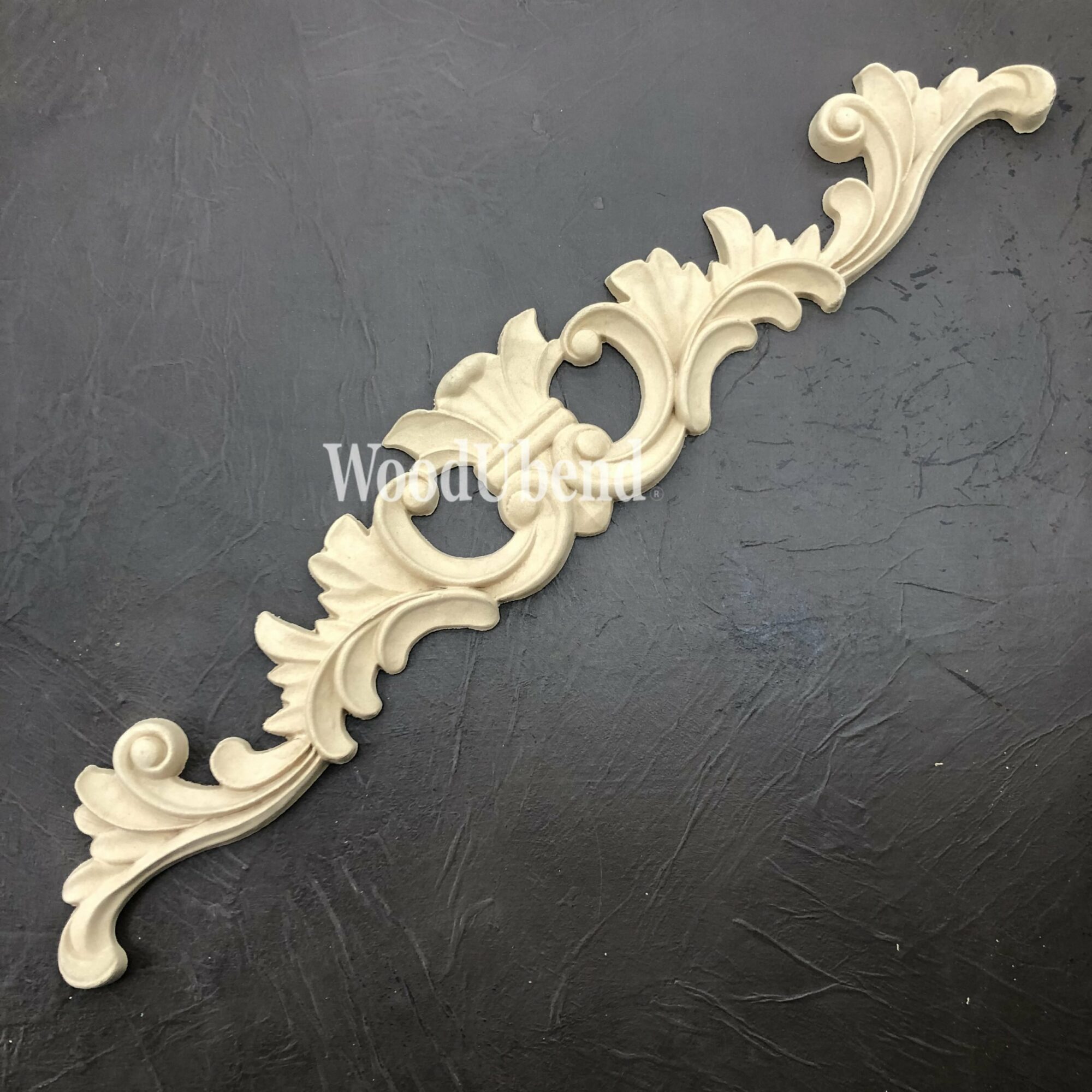 Fronton Décoratif - Decorative Pediment WUB6046 10.5 x 61 cm